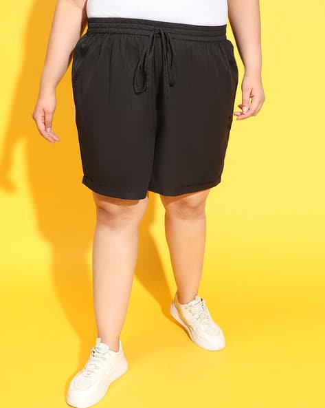 Buy Black Shorts for Women by Oxolloxo Online