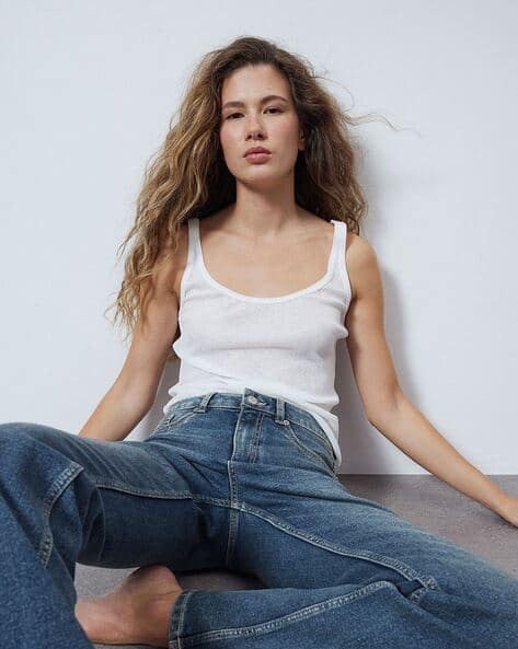 Women Flared High Jeans