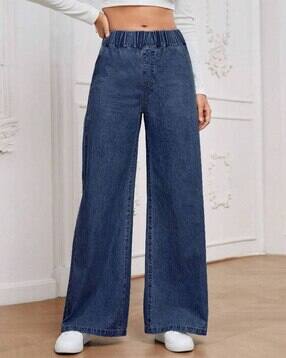 Women High Rise Boyfriend Jeans