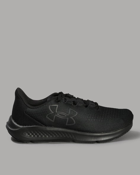 Buy Under Armour Men Charged Pursuit Logo Running Shoes Black