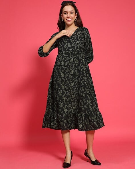 Buy Green Dresses for Women by Oxolloxo Online | Ajio.com