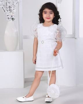 peppermint Girls Embellished A-Line Dress with Purse-picture-29