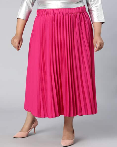 Buy Pink Skirts for Women by Oxolloxo Online