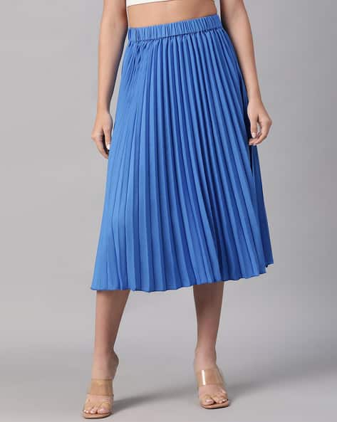 Buy Blue Skirts for Women by Oxolloxo Online