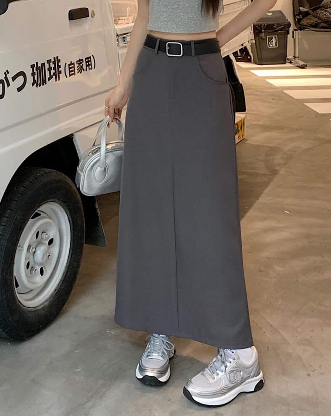 Buy Grey Skirts for Women by Lulu & Sky Online | Ajio.com