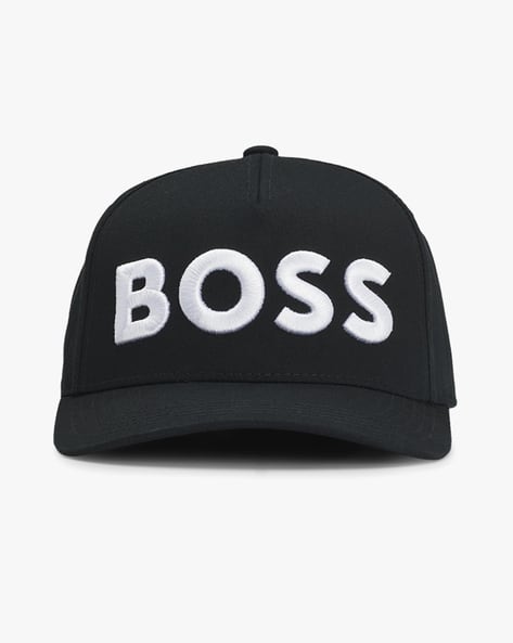 小物 BOSS Buy BOSS Embroidered Logo Cotton Twill Baseball Cap | Black Color