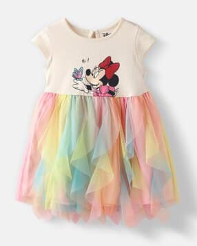 nauti nati Women Cartoon Print Fit & Flare Dress-picture-42