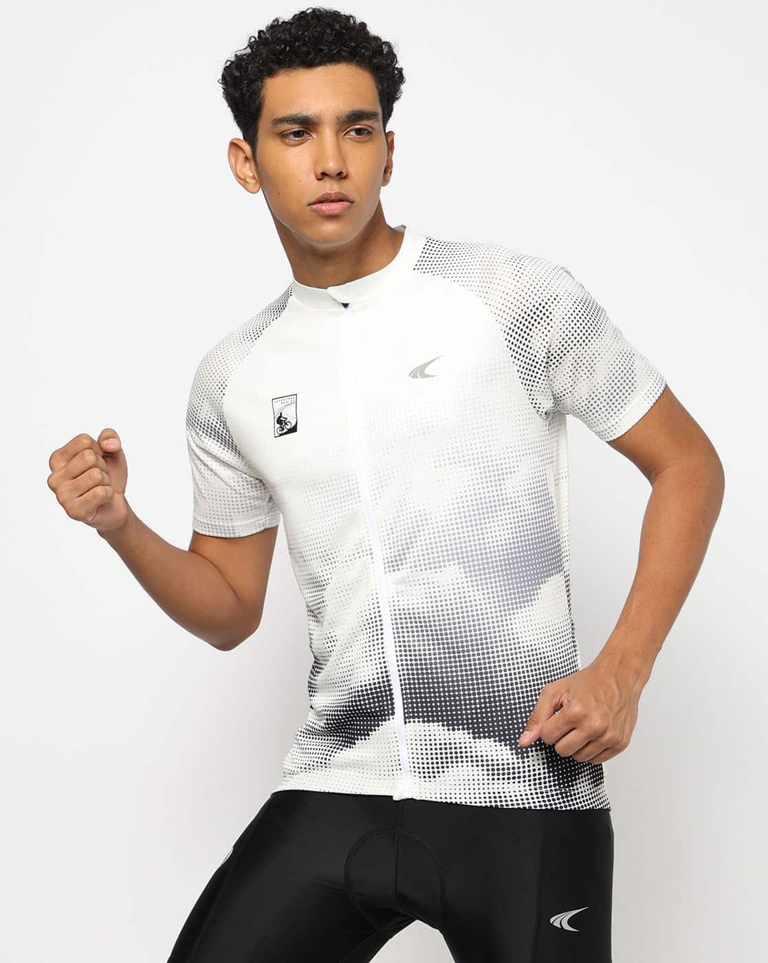 Buy PERFORMAX Men Front Zip Open All Over P Online | Ajio.com