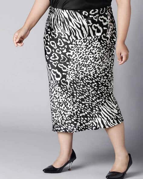 Pencil Skirt Animal Print Maxi Skirt Plus Size Buy Black Skirts