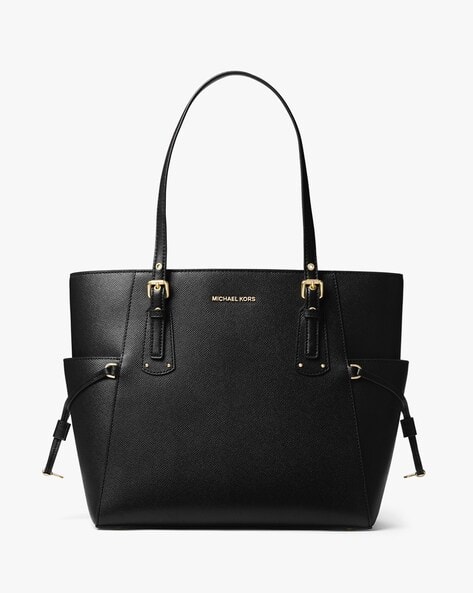 Voyager Medium Crossgrain Leather Tote Bag