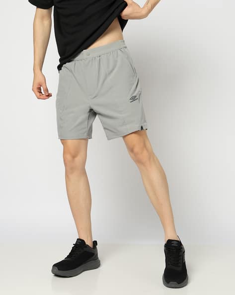 UMBRO Men Logo Print Regular Fit Shorts with Insert Pockets
