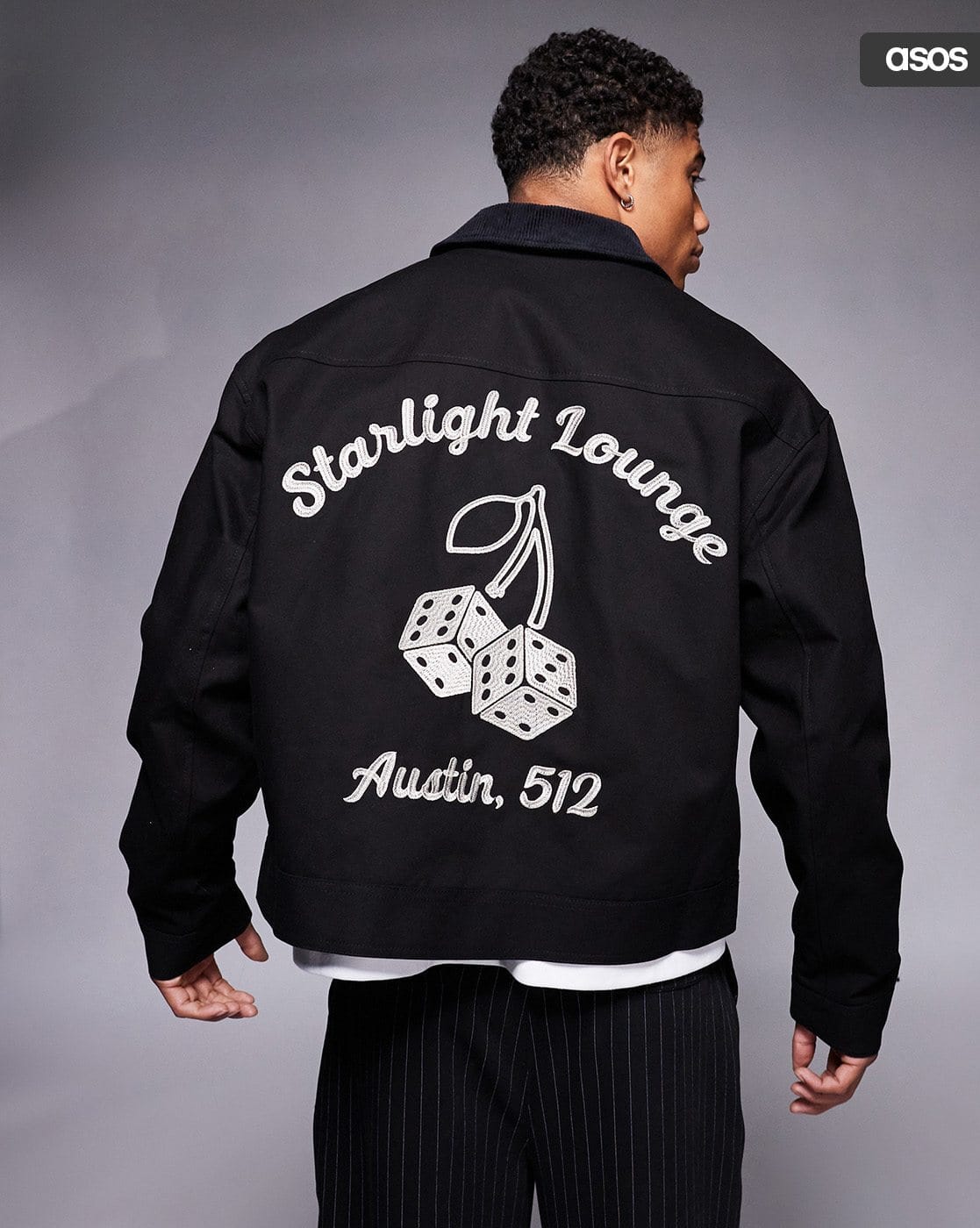 オアシス Oasis Harrington Jacket Black (M) -1117Wx1400H-469749498-black-