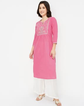 max Women Embroidered Straight Kurta-picture-27