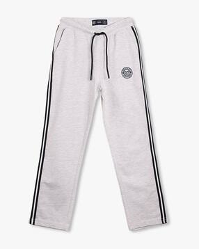 Boys Heathered Cotton Straight Track Pants-image-20