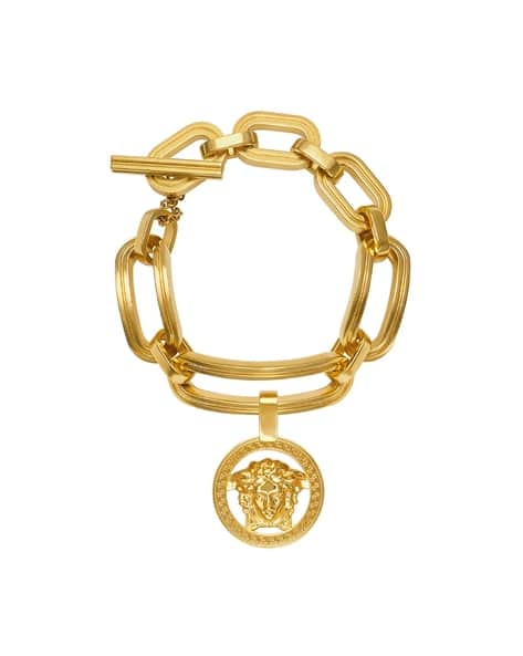 Buy VERSACE Medusa 95 Link Bracelet Gold Color Women AJIO LUXE