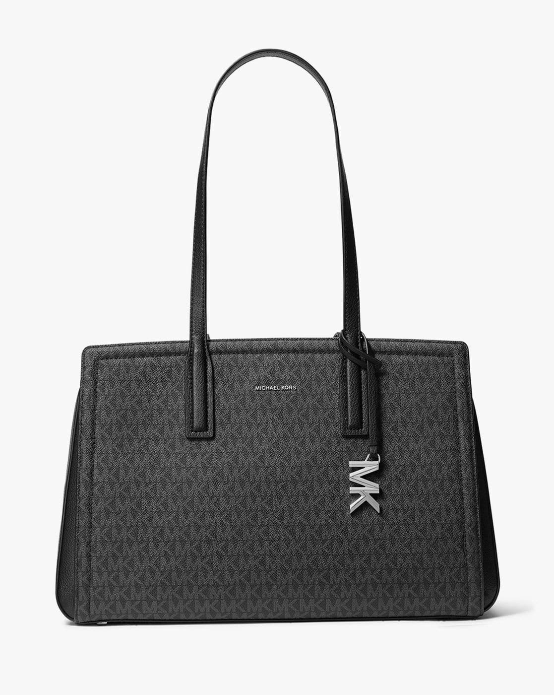 Buy Michael Kors Laila Medium Tote Bag | Black Color Women