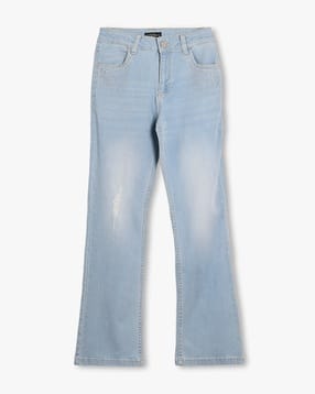 rio girls Girls Mid-Wash Studded Distressed Bootcut Jeans-picture-31
