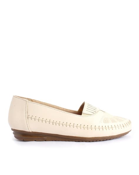 Buy Cream Flat Shoes for Women by XE LOOKS Online