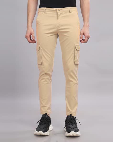 Khaki Pants Cargo Trousers Mens Slim Men Slim Fit Cargo Pants
