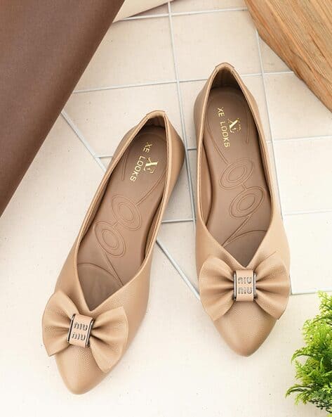Buy Beige Flat Shoes for Women by XE LOOKS Online