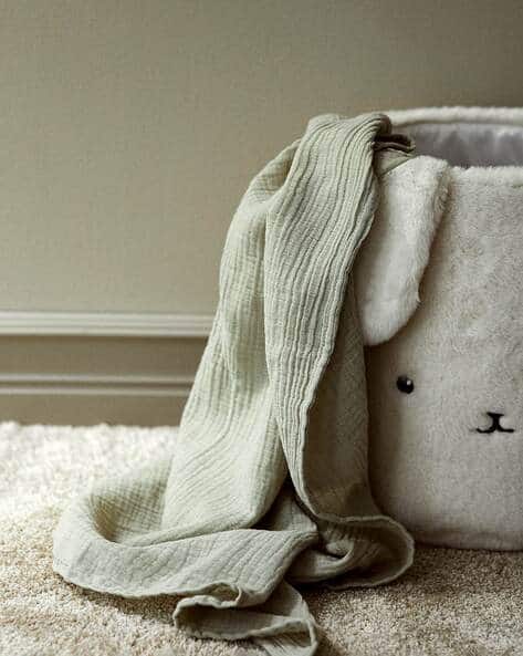 Cotton Muslin Comfort Green Blanket