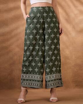 globus Ethnic Print Mid Rise Wide Leg Pant-picture-36