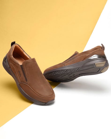 Men Slip-On Shoes with Nubuck Upper