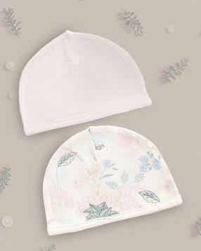 mothercare Infants Pack of 2 Cotton Baby Caps-picture-29