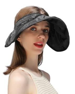alexvyan Women Visor Hat with Stitch Detail-picture-32