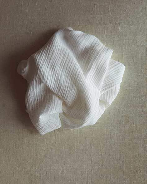 Cotton Muslin Comfort White Blanket