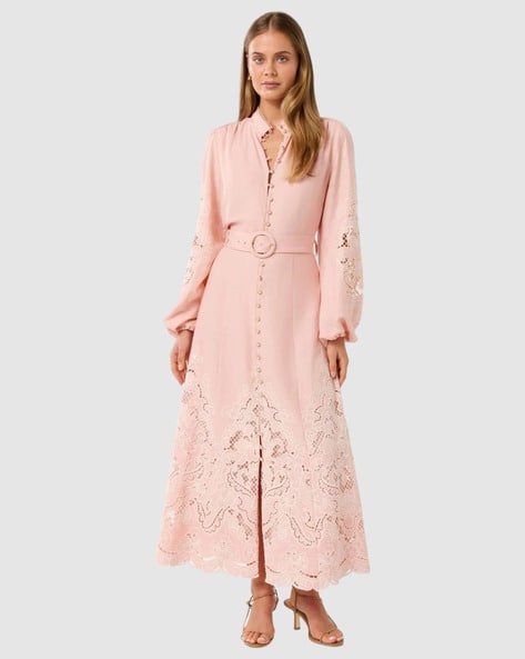 Buy Forever New Women Lace A-Line Midi Dress Online | Ajio.com