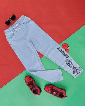 pantaloons junior Boys Typographic Print Mid-Rise Jeans-picture-51