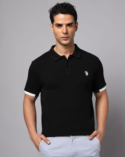 U.S. Polo Assn. Men Slim Fit Polo T-Shirt with Logo Embroidery