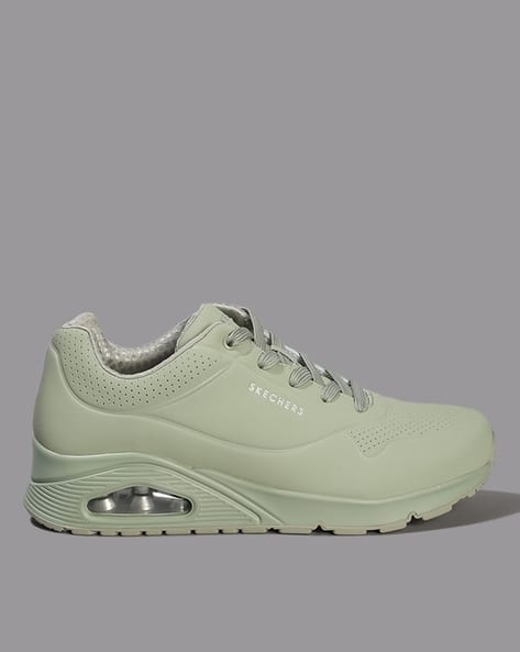 Buy Skechers Uno Stand On Air Lace-Up Shoes Green Color Women