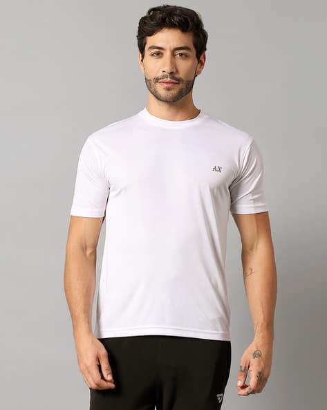 AUXAMIS Men Regular Fit Crew-Neck T-Shirt