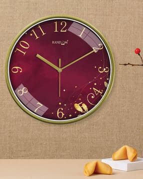 random Wall Clock Non-Ticking Round For Bedroom   -picture-17