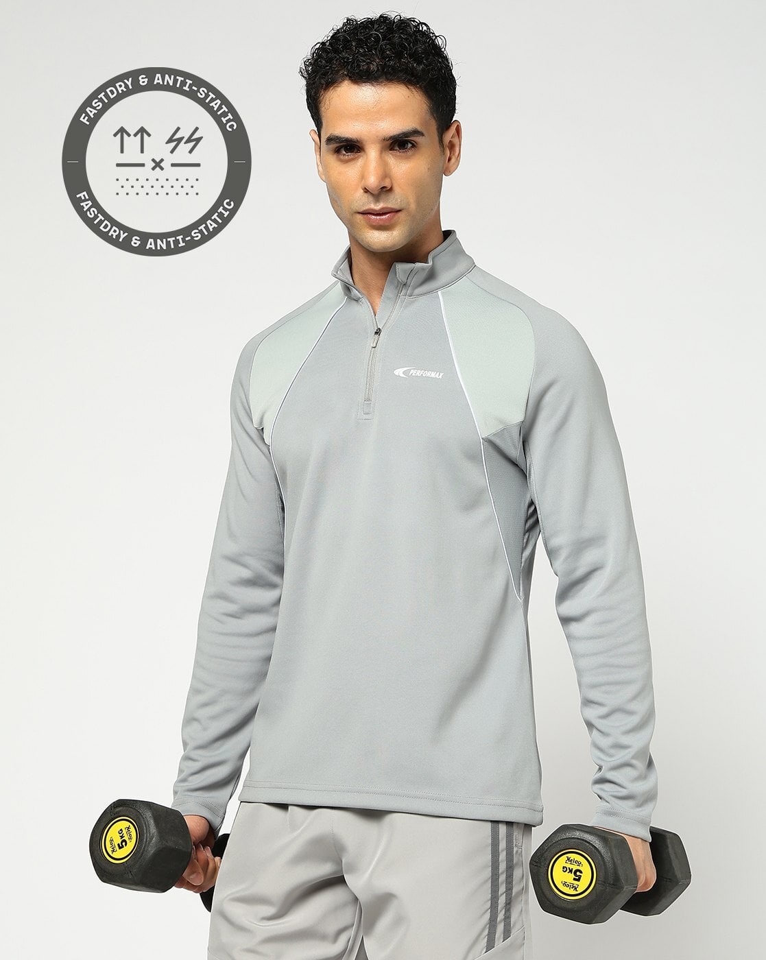 Buy Grey Tshirts for Men by PERFORMAX Online | Ajio.com