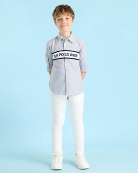 u.s. polo assn. Boys Stripes Regular Fit Shirt-picture-18