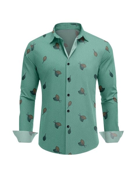 Buy Green Shirts for Men by LAXBON Online