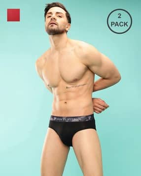 john players Men Pack of 2 Briefs with Elasticated Waist-picture-42