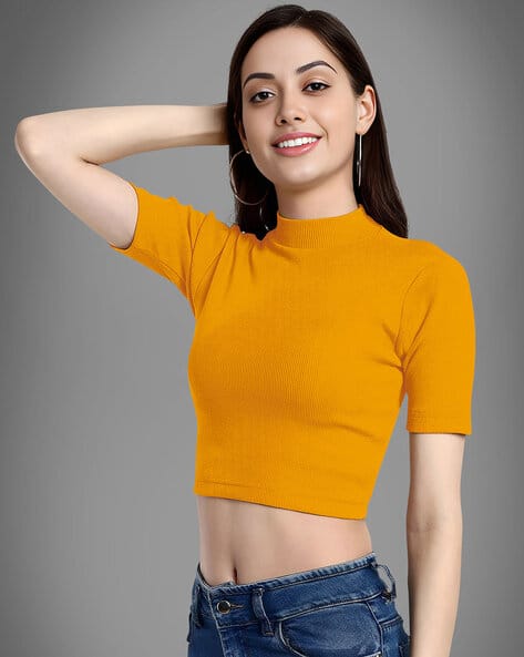 Buy Yellow Tops for Women by Maheshvi Online