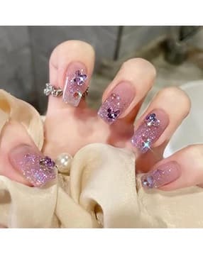 pink truck Set of 24 Artificial Reusable Nails-picture-23