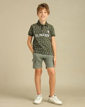 u.s. polo assn. Boys Graphic Print Regular Fit Polo T-Shirt-picture-37