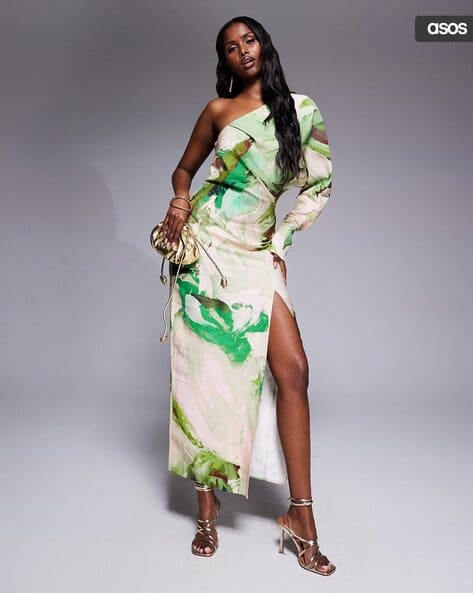 One Shoulder Asos Green And White Dress Buy ASOS Design Dresses For Women Sale Up To