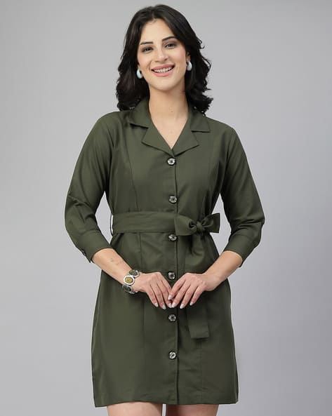 Buy Olive green Dresses for Women by Style Quotient Online | Ajio.com Buy Olive green Dresses for Women by Style Quotient Online | Ajio.com