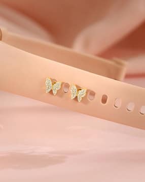 giva Women Sterling Silver Gold-Plated Flutter Watch Pins-picture-44