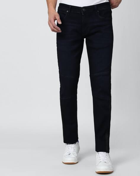 PETER ENGLAND CASUALS Men Light-Wash Slim Tapered Fit Jeans
