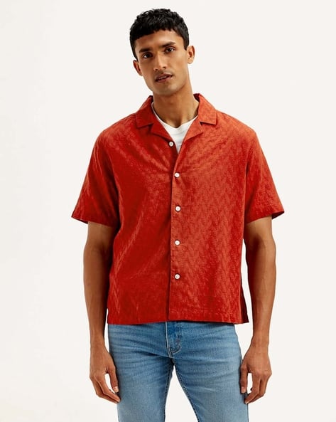LEVI'S Men Chevron Print Relaxed Fit Shirt
