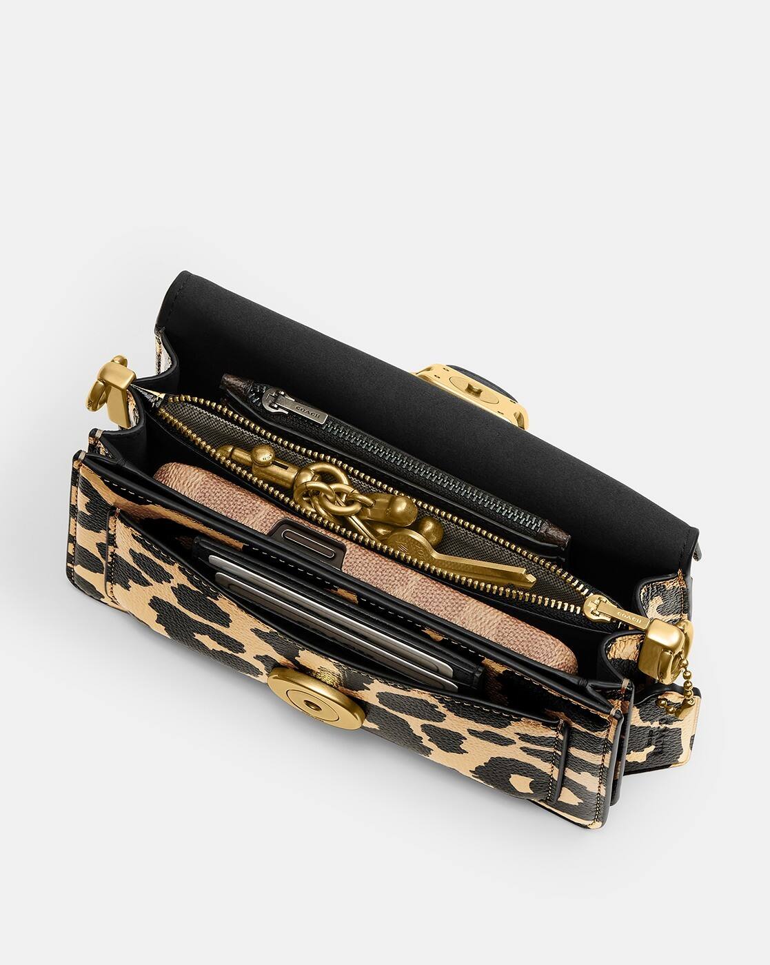 Buy Coach Leopard Print Small Tabby Shoulder Bag | Beige & Black Buy Coach Leopard Print Small Tabby Shoulder Bag | Beige & Black