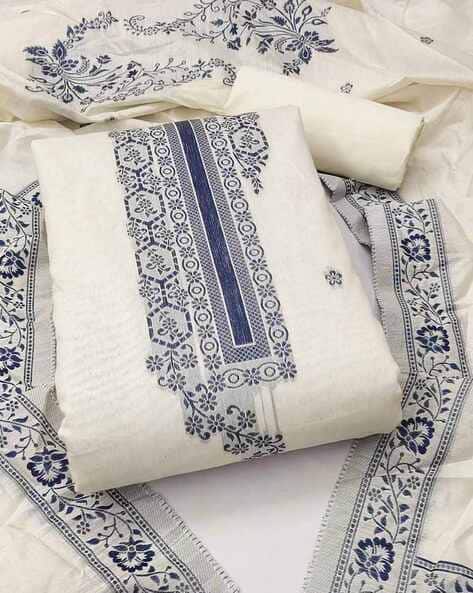 Women Floral Unstitched Dress Material